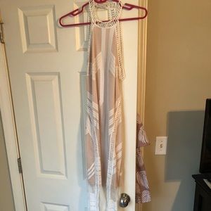 White lace maxi dress. Size medium
